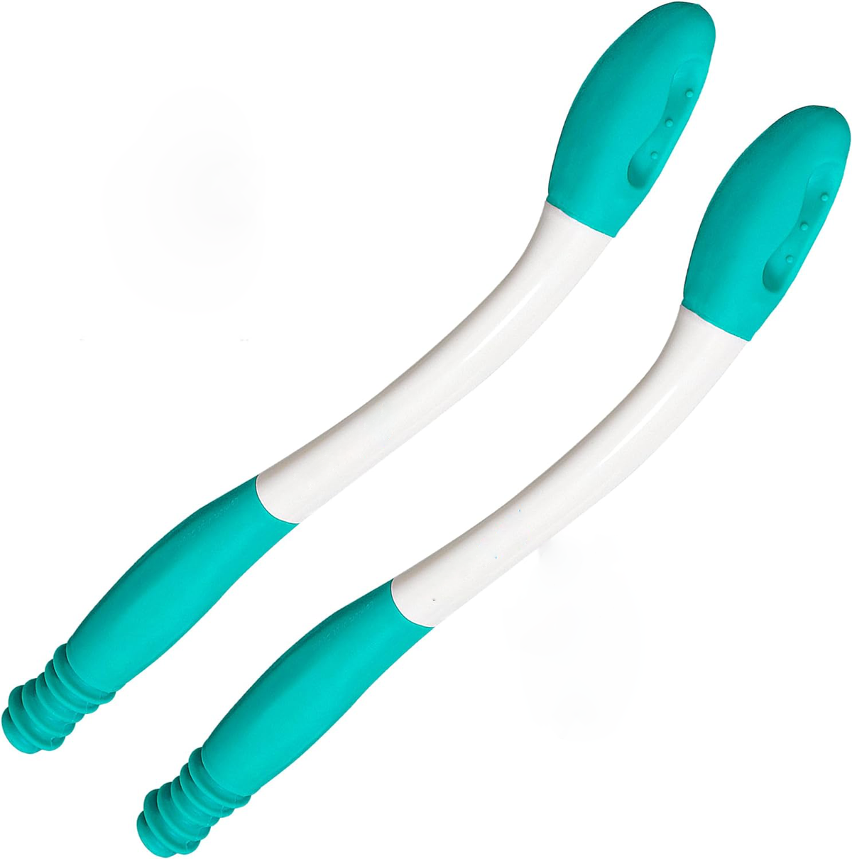 Belro 2-piece long reach toilet aid for wiping, ergonomic comfort butt wiper tools for hygiene and personal care.