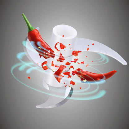 Belro electric garlic, onion, and chili chopper with stainless steel blades for quick, easy food prep in the kitchen.