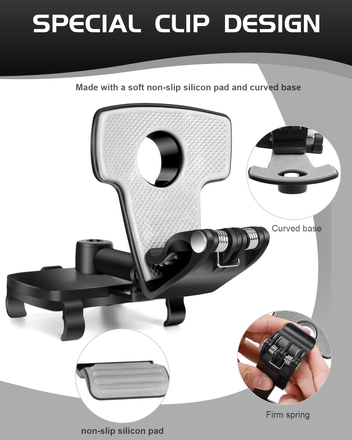 Belro car dashboard phone holder attached to vehicle dashboard, compatible with smartphones for hands-free use.