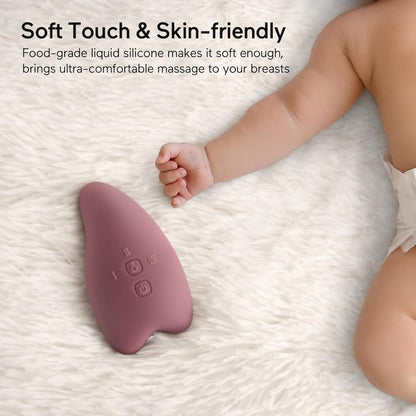 Belro lactation massager designed for soothing discomfort, shown in a sleek pump footwear style.