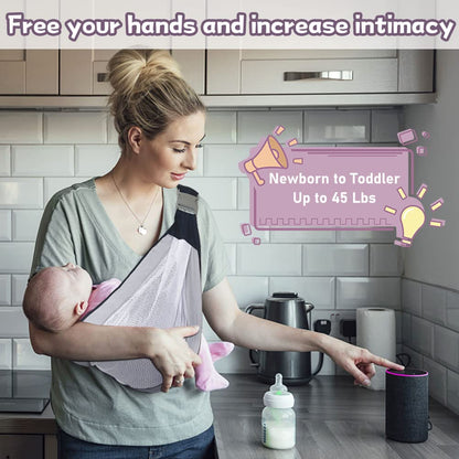 Belro child baby carrier wrap for infants, soft fabric in neutral color, designed for comfortable outdoor carrying and bonding.