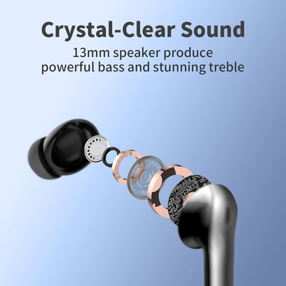 Belro true wireless earbuds with charging case, compact in-ear headphones for premium audio experience