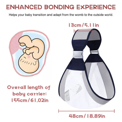 Belro child baby carrier wrap for infants and toddlers, soft fabric with adjustable straps for comfortable outdoor carrying.