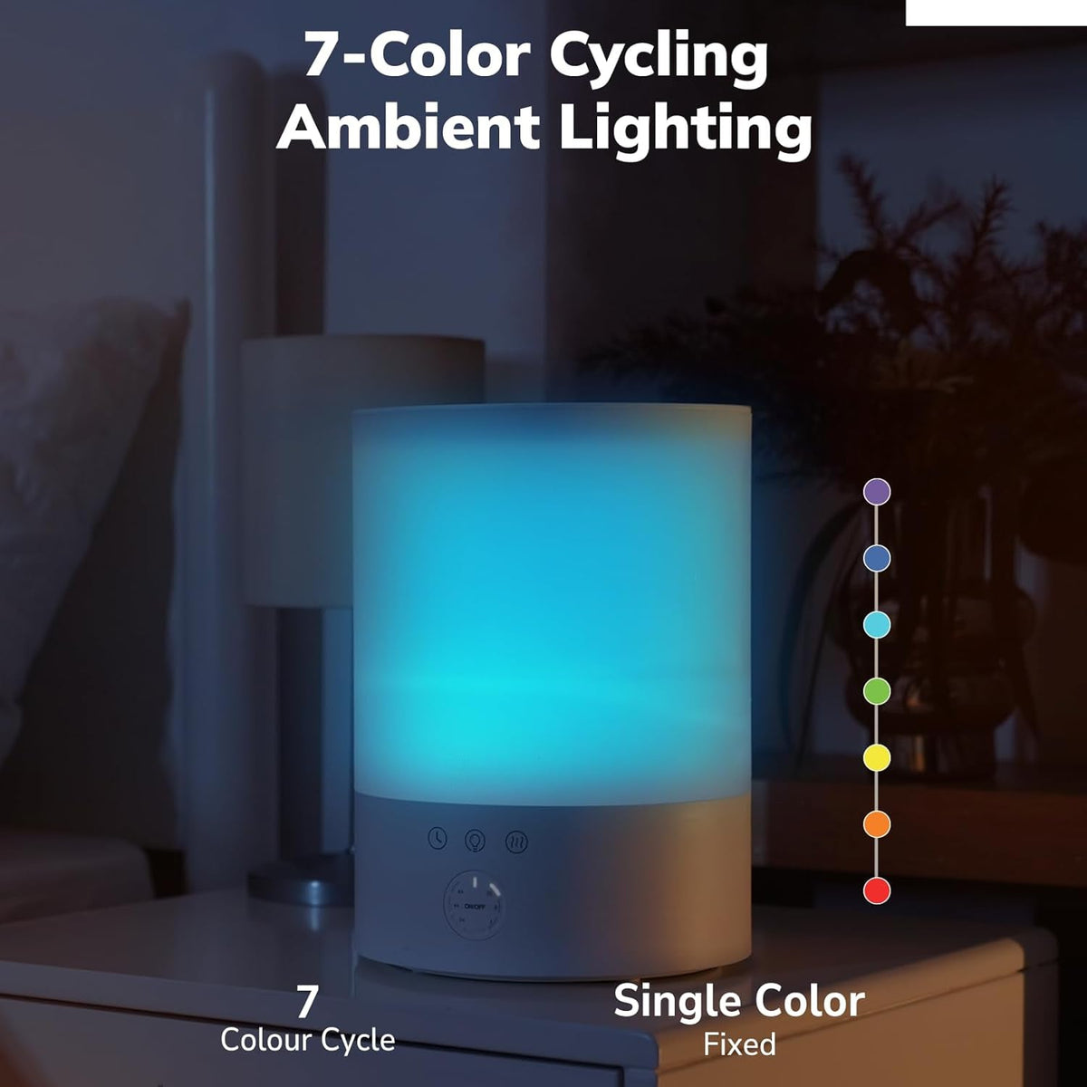 Belro Ultrasonic Cool Mist Humidifier for large rooms, compact electronic humidifier with mist output visible in the image.