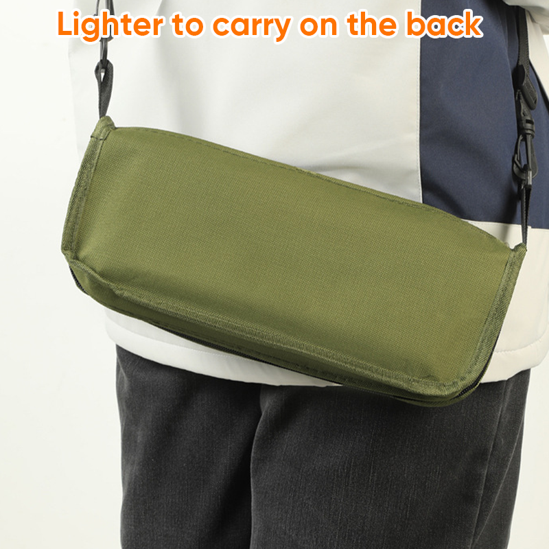 Lightweight BowLift foldable backpack stool with compact design, ideal for hiking and camping outdoor seating.