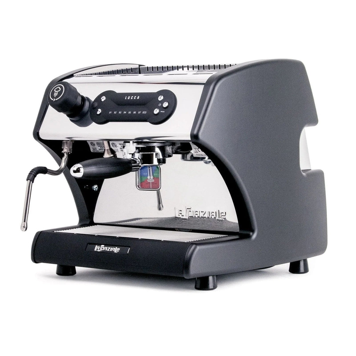 Casavibeo Lucca A53 Direct Plumb Espresso Machine with stainless steel finish and digital controls.