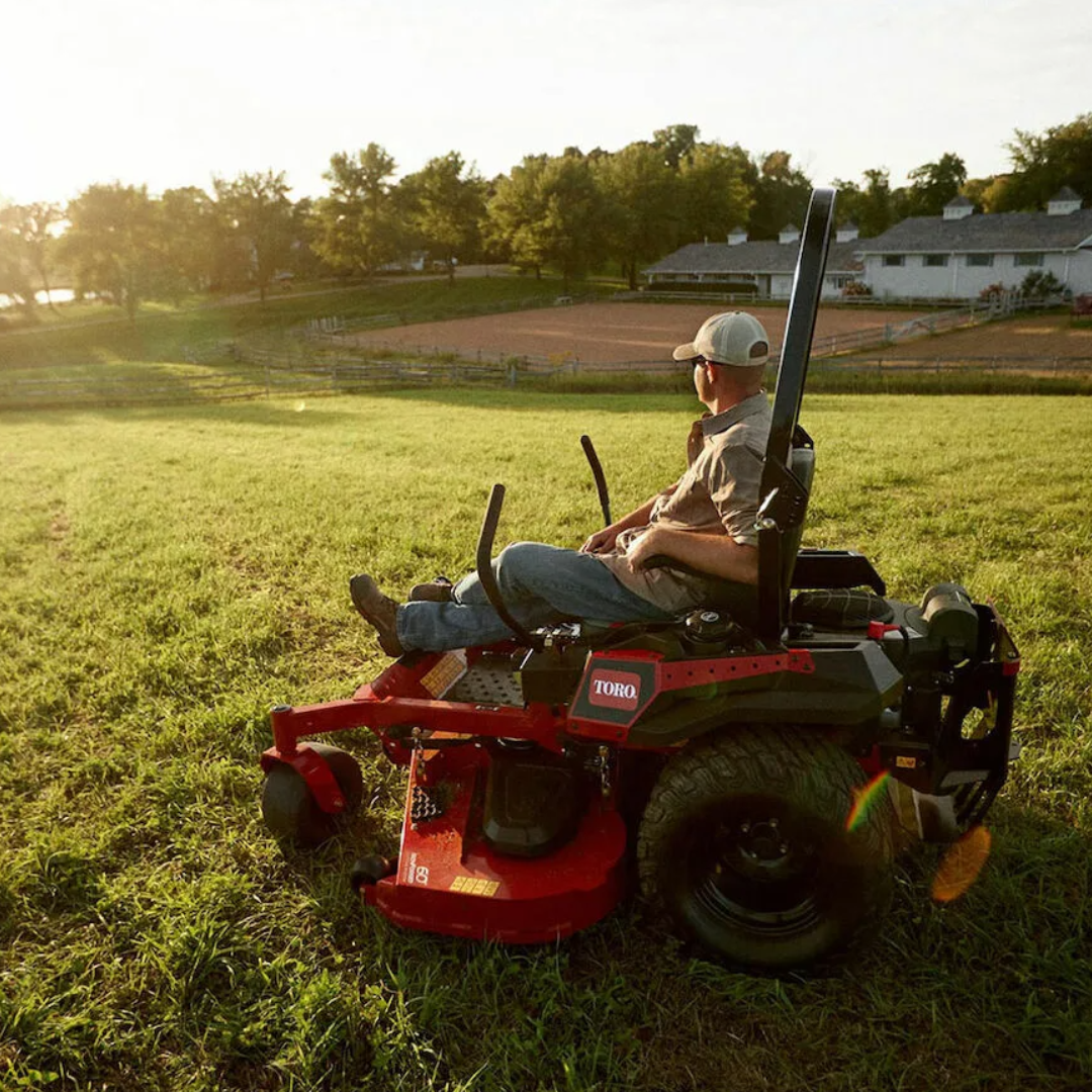 Casavibeo Titan Max 60-inch IronForged deck commercial zero turn riding mower with 26 HP V-twin gas engine and dual hydrostatic drive.