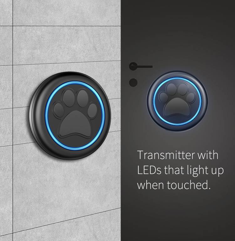 Belro Dog Door Bells for pets, electronic pet door bell system with hanging bells and electronic components, ideal for pet communication