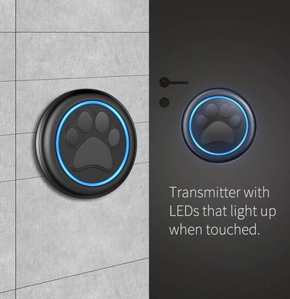 Belro Dog Door Bells for pets, electronic pet door bell system with hanging bells and electronic components, ideal for pet communication
