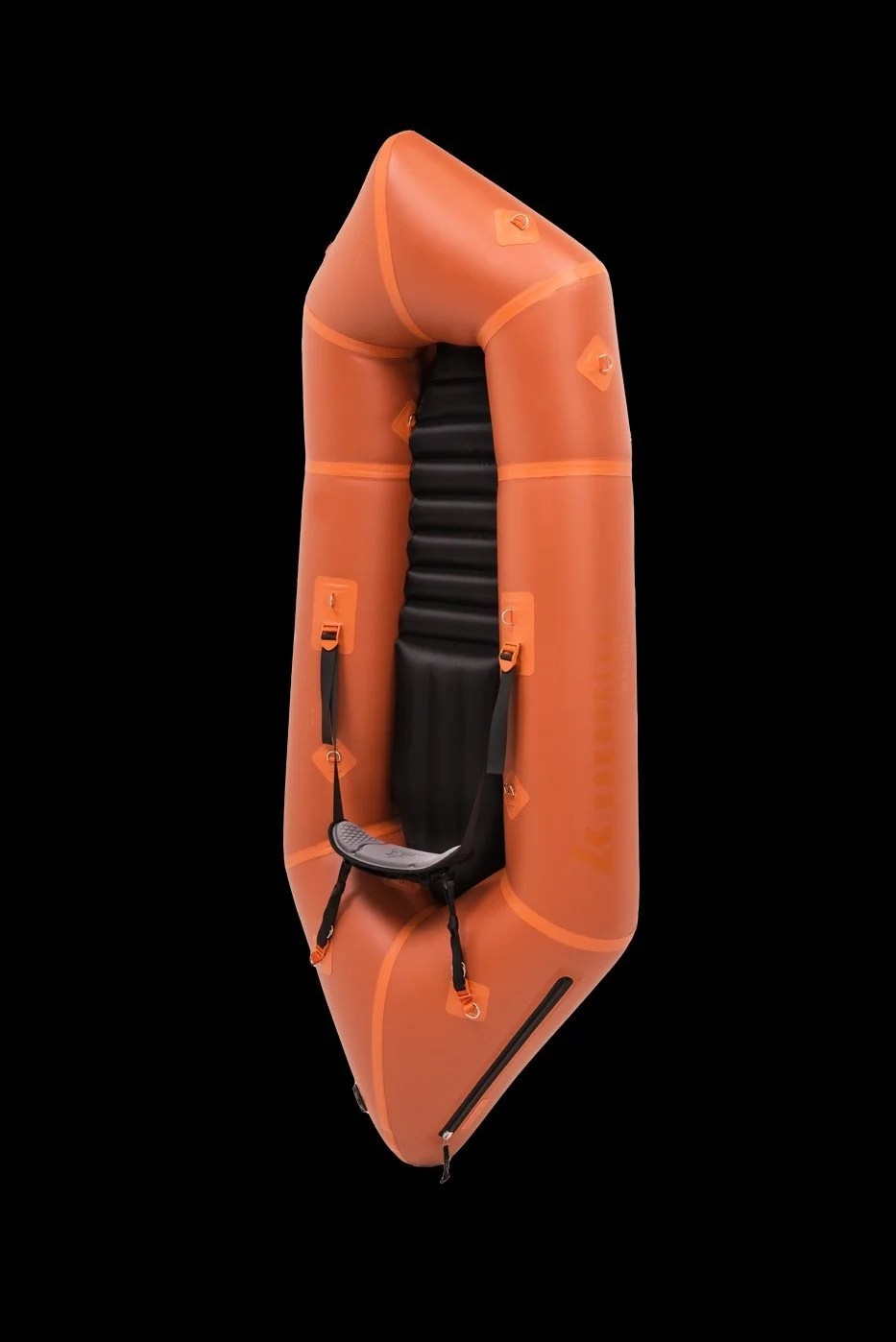 Casavibeo Recon inflatable kayak floating on water with paddles, showcasing durable, compact design for outdoor water adventures.