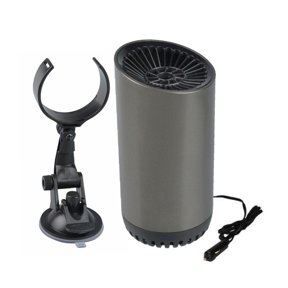 Belro Defroster Car Heater displayed on a table, showcasing its compact design and control panel for effective vehicle defrosting.