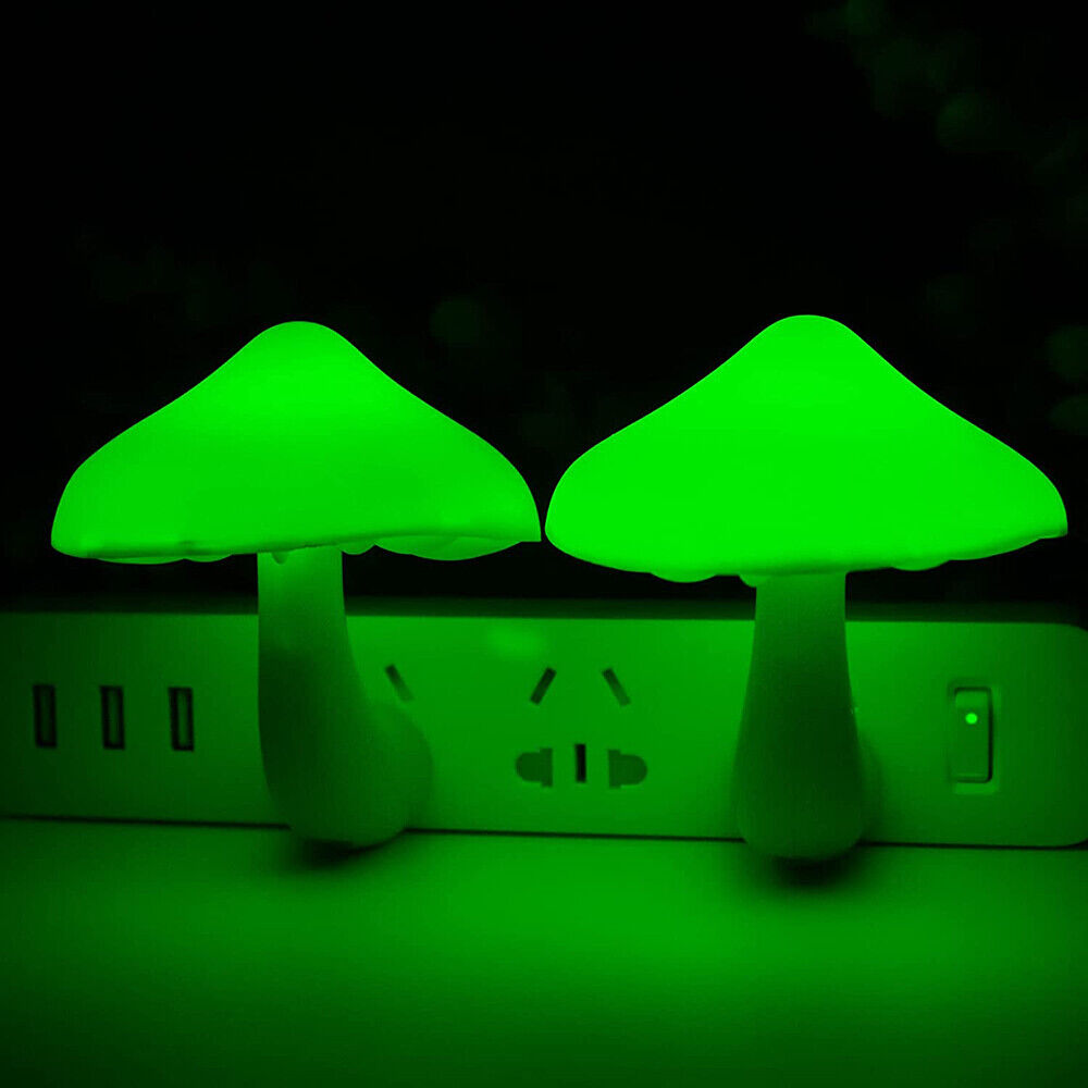 Belro mushroom night light with soft glow, featuring a whimsical mushroom design for cozy ambient lighting.