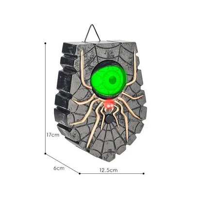 Belro Creepy Spider Eyeball Halloween doorbell outdoor ornament with a spooky spider and eyeball design for smart home decor.