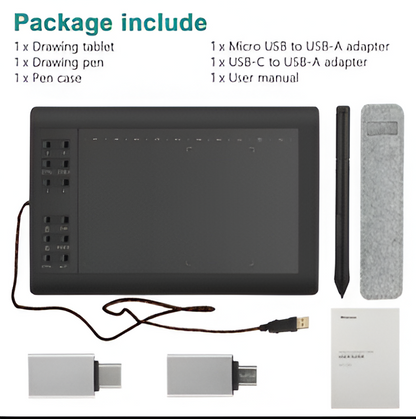 Belro graphic tablet drawing pad with digital pen for digital art and design, featuring a sleek electronic tablet display.
