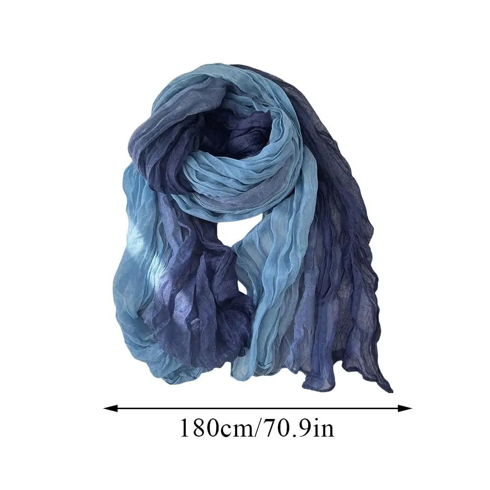 Soft gradient cotton shawl by Belro, women's winter scarf with cozy, stylish design and lightweight fabric.