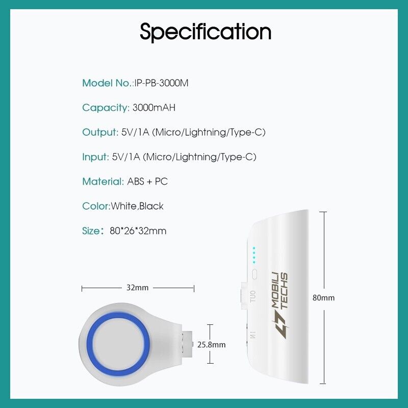 Belro Mini Portable Magnetic Power Bank for electronics, featuring compact design with magnetic charging capabilities.