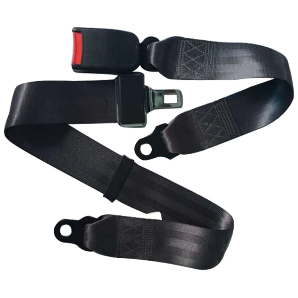 Belro universal adjustable car seat belt extender attached to a vehicle seat belt for men’s safety and comfort.