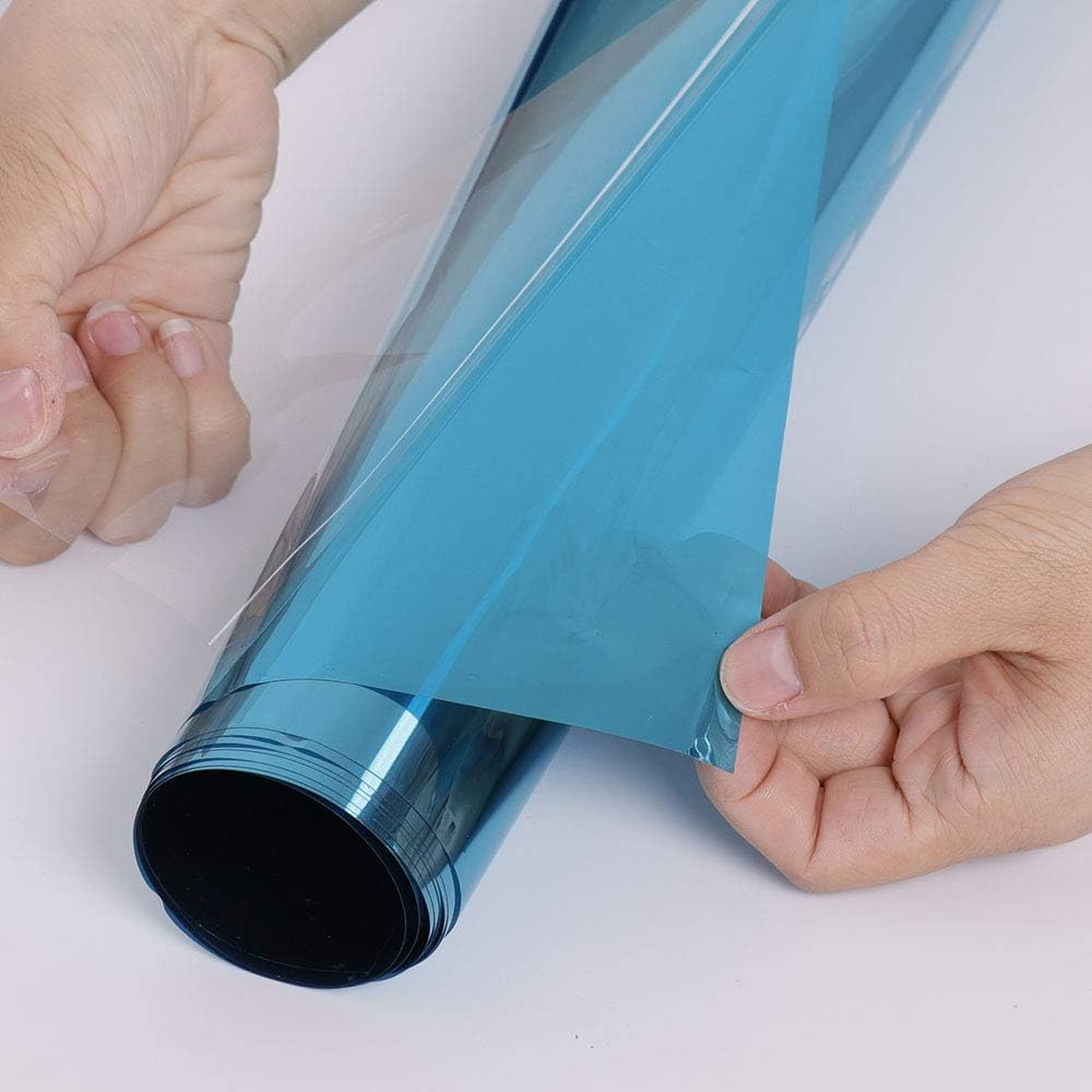 Reflective one-way privacy glass window insulation film by Belro, designed for temperature control and privacy in homes or offices.