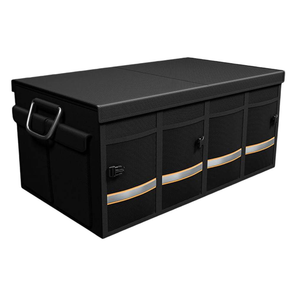 Belro large capacity car trunk organizer with multiple compartments for efficient vehicle storage and organization.