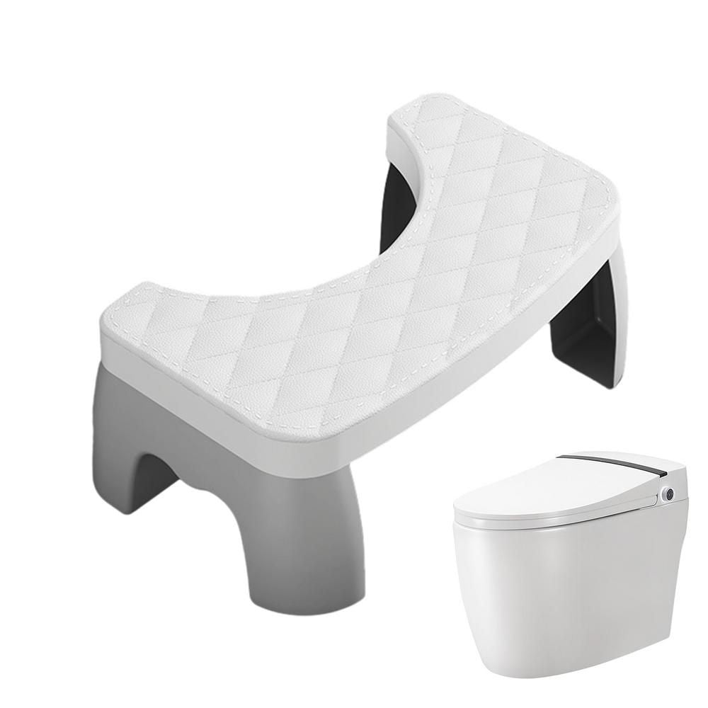 Belro non-slip compact toilet squat stool with textured surface, designed for easy use and stability in bathroom fixtures.