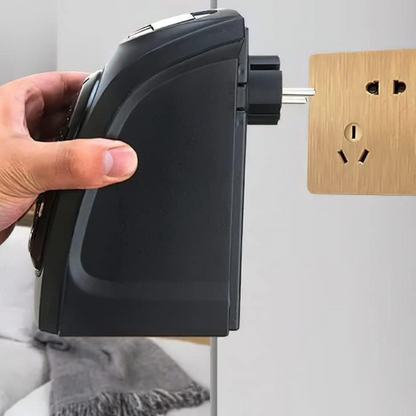 Belro portable plug-in electric fan heater with adjustable thermostat for home heating and comfort.