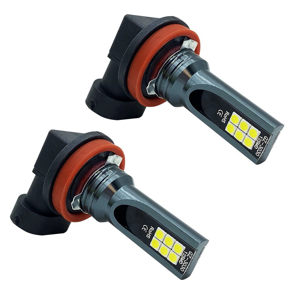 Belro high brightness plug-in car fog lights H8 H9 H11 for automotive use, shown installed in a vehicle's front bumper.