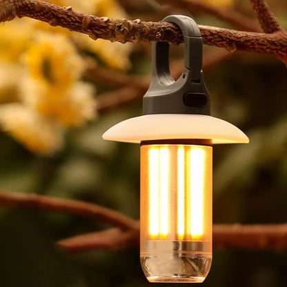 Belro 2-pack rechargeable LED camping lanterns with handles, ideal for outdoor tent lighting and camping trips.