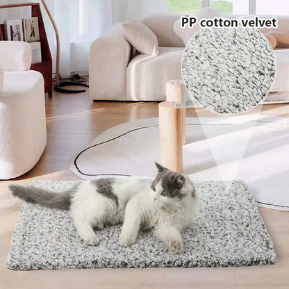 Belro cat and dog heating pad for pain relief, soft fabric surface with adjustable temperature controls, designed for pets' comfort