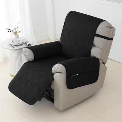 Belro waterproof quilted recliner arm chair slip cover, protects and adds comfort to sofa with durable fabric and padded design.