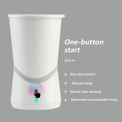 Belro automatic paw cleaner for dogs, showing the device with brushes and water reservoir for grooming pet paws.