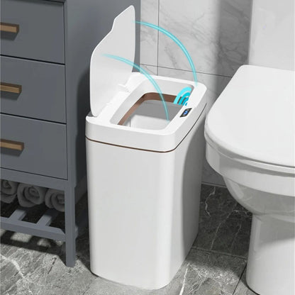 Belro automatic smart motion sensor garbage trashcan with sleek design, suitable for modern home or office use.