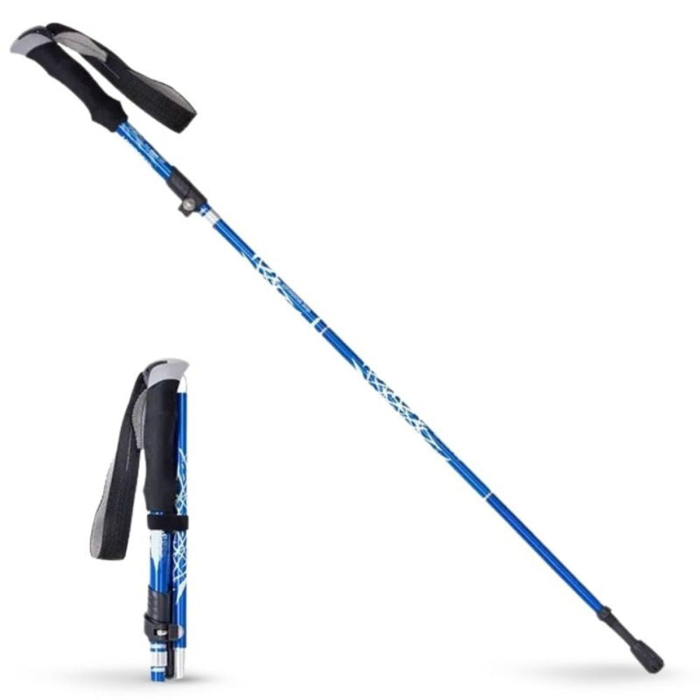 Belro Premium Automatic Retractable Hiking Stick, outdoor trekking pole with adjustable length and ergonomic handle for hiking adventures.