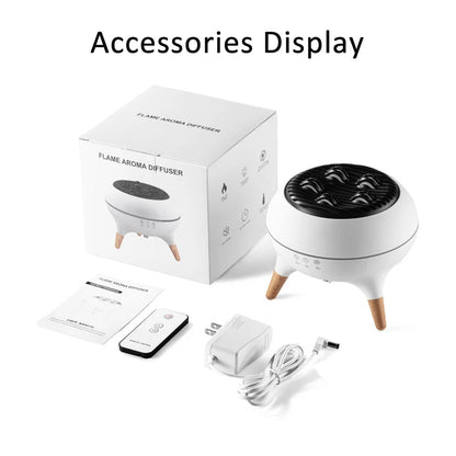 Belro Dynamic Jellyfish Flame Aroma Diffuser displaying a sleek glass diffuser with flowing jellyfish design and ambient lighting.