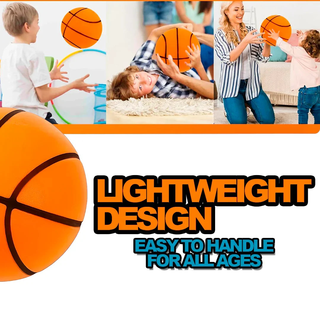 Belro silent basketball for team sports, featuring a smooth surface and standard size, designed to reduce noise during play.