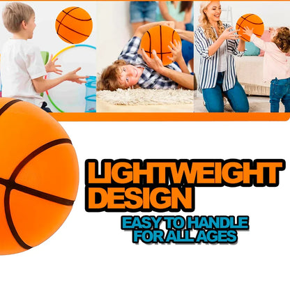 Belro silent basketball for team sports, featuring a smooth surface and standard size, designed to reduce noise during play.