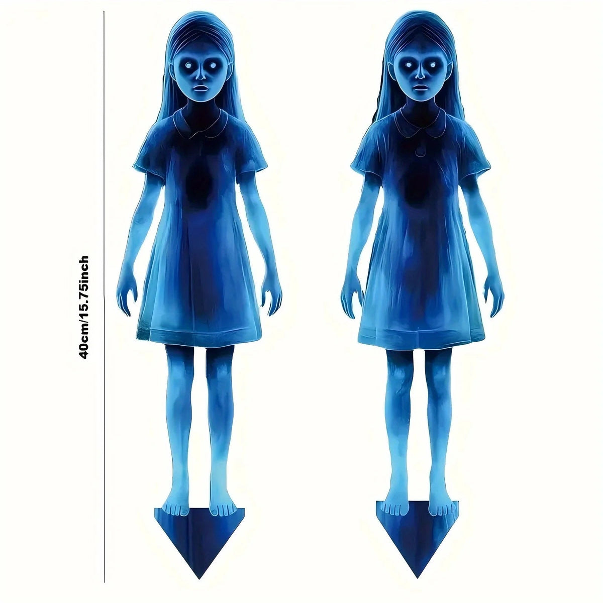 Belro lighted ghost Halloween outdoor decoration with umbrella accessory, featuring spooky ghost figures illuminated for Halloween decor.
