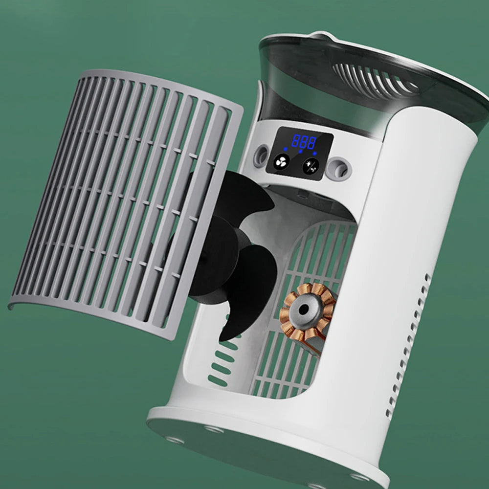 Belro mini portable air conditioner for outdoor use, compact unit with vents and control panel for home and garden cooling.