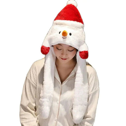 Belro plush Christmas hat for men, soft red and white party accessory with festive holiday design, perfect for Christmas celebrations.