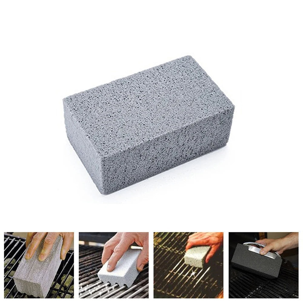 Belro pumice stone grill cleaning brick for BBQ, natural abrasive for removing soot and grime from grill grates.