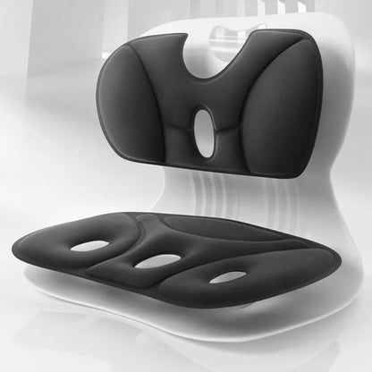 Belro ergonomic office chair with posture corrector seat, backrest support, and adjustable features for improved spinal alignment.