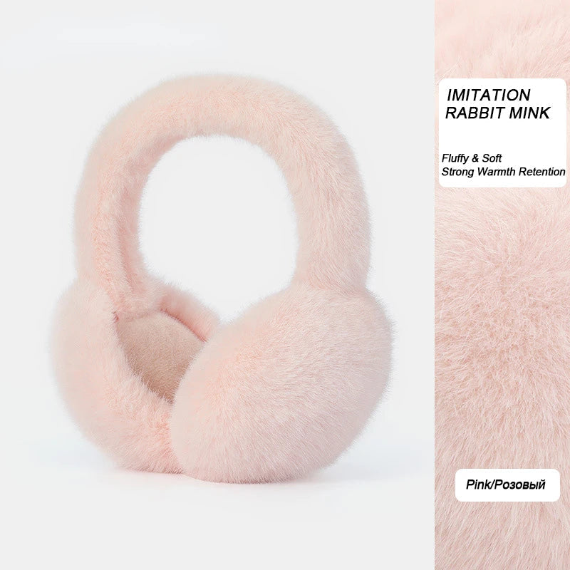 Belro luxury plush earmuffs for winter, soft and warm clothing accessory with cozy fur lining and stylish design