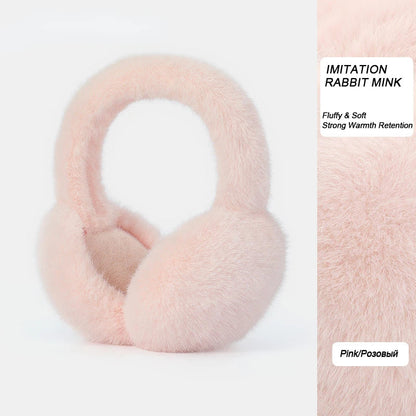 Belro luxury plush earmuffs for winter, soft and warm clothing accessory with cozy fur lining and stylish design