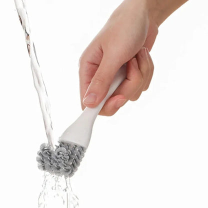 Belro V-shaped barbecue grill brush with scraper, designed for cleaning grill grates in home and garden kitchens.