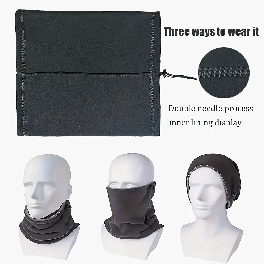 Belro fleece balaclava face mask and neck warmer for cold weather, made of soft, warm fleece fabric with adjustable fit.