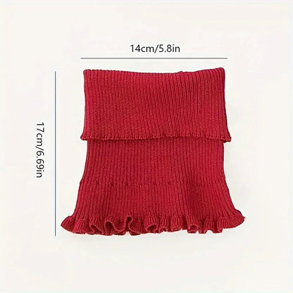 Belro knitted turtleneck neck scarf for women, stylish and cozy accessory, featuring a soft, elegant knit pattern.