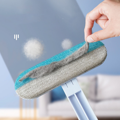 Belro 4-in-1 pet hair remover tool for dogs, featuring multiple grooming surfaces and a sleek design for easy fur removal.