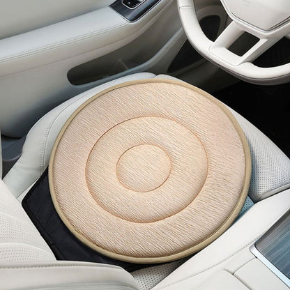 Belro Cozy 360-degree car swivel chair pad shown in a neutral color, designed for comfortable seating in vehicles.