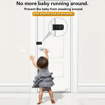 Belro secure cabinet lock with 3-digit combination, outdoor home and garden safety lock on cabinet door.
