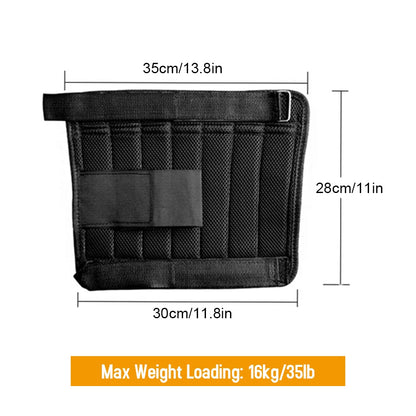 Men's adjustable exercise ankle weights from Belro, padded fabric with Velcro straps for secure fit during workouts.