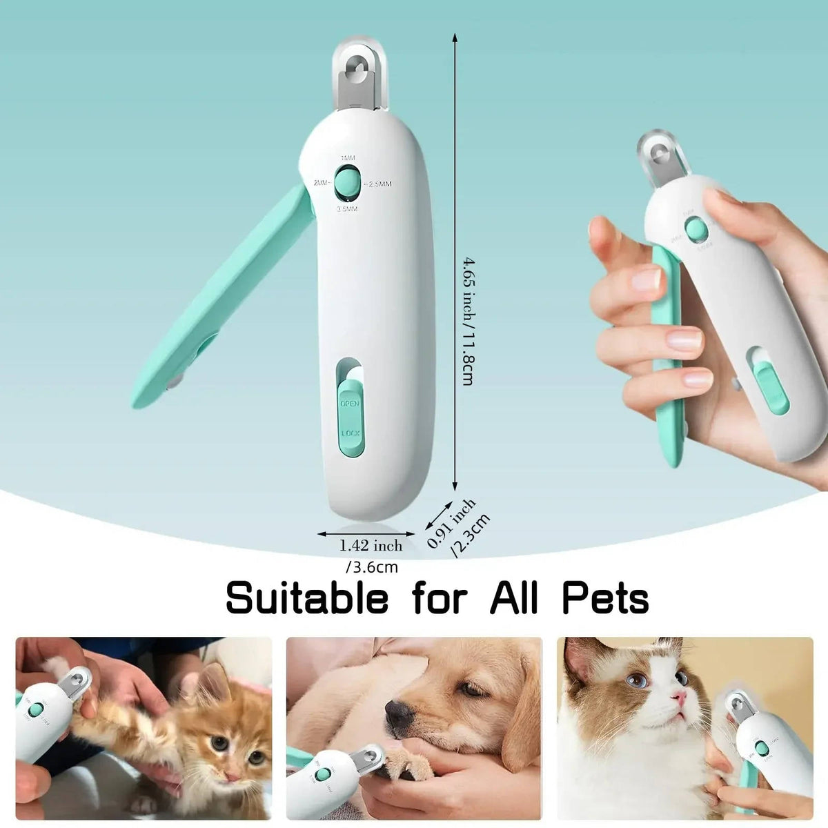 Belro cat nail clippers for grooming, featuring ergonomic design and sharp blades, perfect for trimming feline nails.
